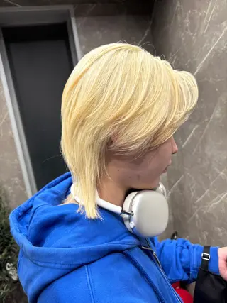 ショート カラー メンズ ravens デザインカラーのヘアスタイル
