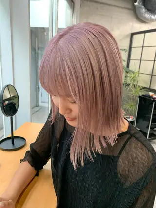 ミディアム カラー 垢抜けヘア♡柔らかい カラー/mihoのヘアスタイル
