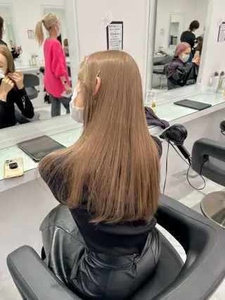 ロング カラー ヘアアレンジ ダブルカラー｜ なおき｜池袋美容師のヘアスタイル