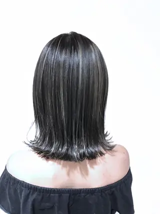 セミロング カラー パーマ ヘアアレンジ メンズ キッズ ネイル マツエク・マツパ バレイヤージュ/ 髪質改善/渡邉悟🌱のヘアスタイル