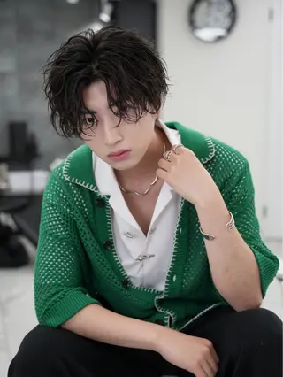 パーマ ヘアアレンジ メンズ メンズ特化❤️🔥 RIKU❤️🔥のヘアスタイル