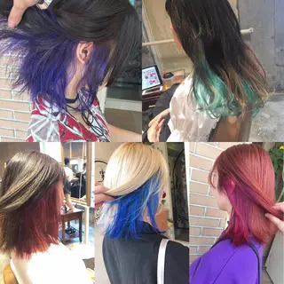 ミディアム カラー パーマ ヘアアレンジ メンズ キッズ ネイル マツエク・マツパ サロンドミルク 渋谷高比良のヘアスタイル