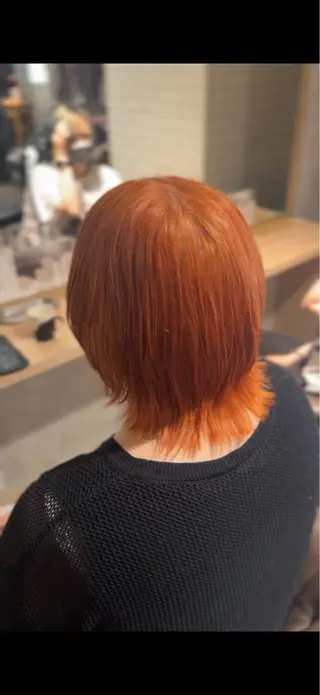 ミディアム カラー Afinar 乃空 パーマ✨️🌀のヘアスタイル