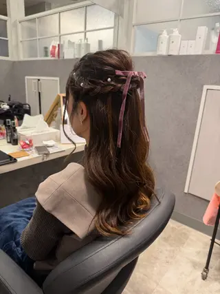 ロング ヘアアレンジ 加藤 碧唯のヘアスタイル