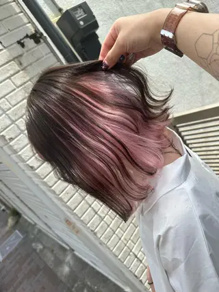 ミディアム カラー ブリーチ特化🌈 MANATOのヘアスタイル