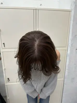 ミディアム カラー MUKU ひかるのヘアスタイル