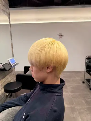 ショート カラー メンズ fan.ray⚽️ 髙橋翔一のヘアスタイル