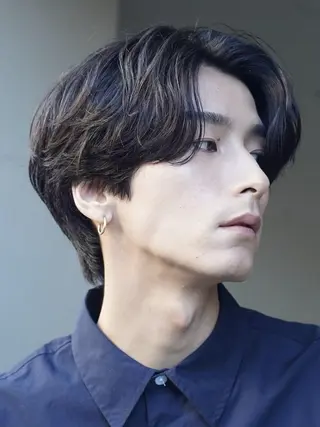ショート パーマ メンズ 髙橋碧 透明感カラー / fifthパーマのヘアスタイル