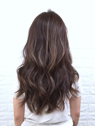 ロング カラー 髪質改善縮毛矯正 美容師✂️山崎竜二のヘアスタイル