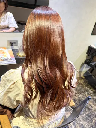 ロング カラー 透明感カラー/パーマ 🌀アオノのヘアスタイル