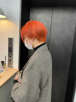 ショート カラー ブリーチ&髪質改善 TAIGAのヘアスタイル