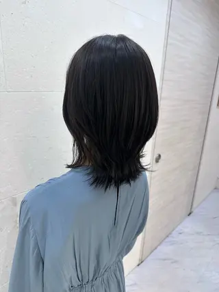 セミロング 安田 柚月のヘアスタイル