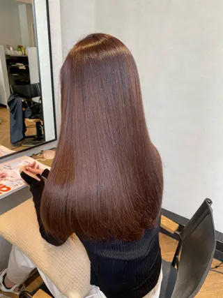 ロング カラー Rena/韓国 /ワンホンヘアのヘアスタイル