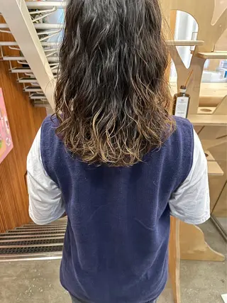 パーマ 藤本豪海 モニターモデル募集のヘアスタイル
