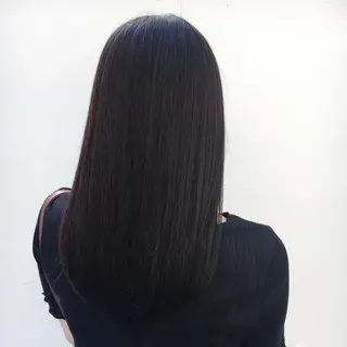 セミロング 中川 結のヘアスタイル