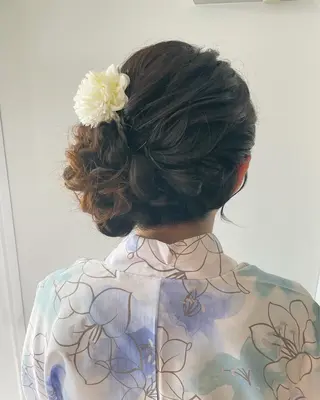 ロング ヘアアレンジ KURIA‪‪/ブリ ーチ/ダブルカラーのヘアスタイル