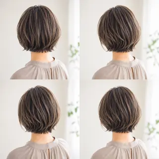ショート カラー 白髪ぼかし×ショート 天王町×玉山直哉のヘアスタイル