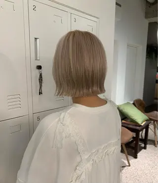ミディアム ヘアアレンジ 七原 海夕のヘアスタイル