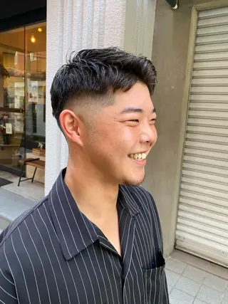 ショート メンズ メンズ特化 岸本 阪急六甲サロンドロイのヘアスタイル