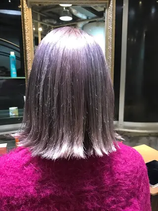 ミディアム カラー サロンドミルク 原宿のヘアスタイル