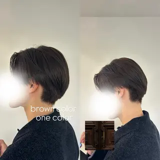 ショート カラー メンズ 松井 詩織のヘアスタイル