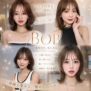 ショート あい/透明感カラー /縮毛矯正のヘアスタイル
