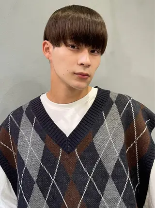 メンズ 梅田/韓国ヘア/ フェザーパーマ/敬心のヘアスタイル