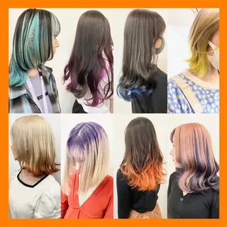 セミロング カラー 🎀 原宿/ブリーチ 🎀 ♡Reina♡のヘアスタイル