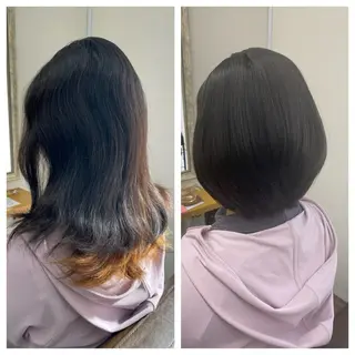 ミディアム パーマ トレフル しばやまのヘアスタイル