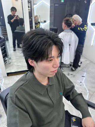 パーマ メンズ 💎メンズカット /フェザー/細野💎のヘアスタイル