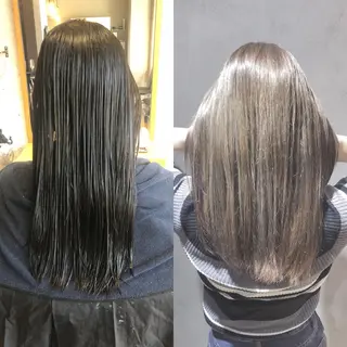 ロング REVE 美容室のヘアスタイル
