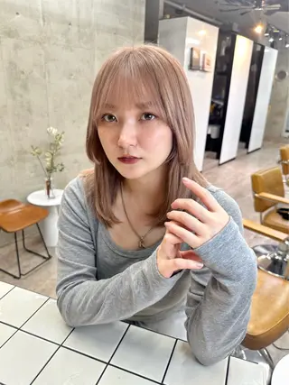 ミディアム カラー カットモデル募集中 ／HARUKA🎀のヘアスタイル