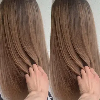 ミディアム カラー ✨艶ブリーチカラー ✨四ノ宮裕己のヘアスタイル