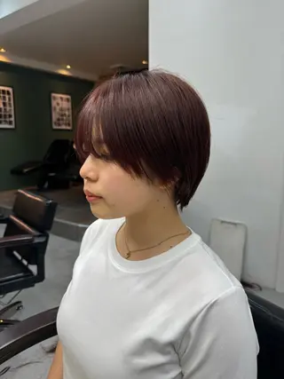 ショート カラー シャドウパーマ/ 波巻パーマYu-Kiのヘアスタイル