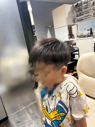 ショート メンズ キッズ 竹原 明美のヘアスタイル