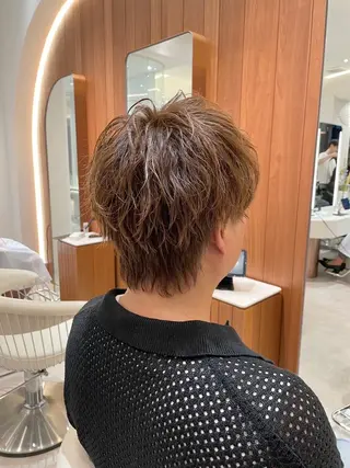 ショート メンズ ASUKA/メンズ パーマ特化/千歳烏山のヘアスタイル