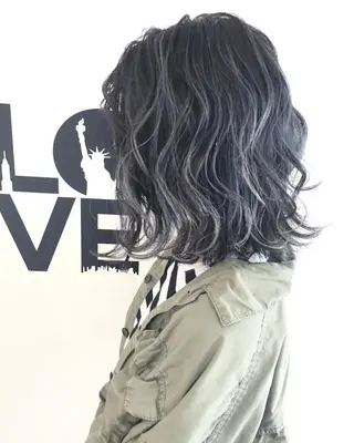 ミディアム カラー ✂️小顔カット✂️ 山本有紀のヘアスタイル