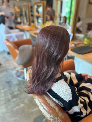 ロング カラー 髪質改善カラー ベージュ🤎YUMEのヘアスタイル