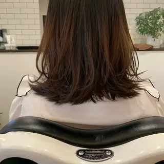 ミディアム 丸山 唯奈のヘアスタイル