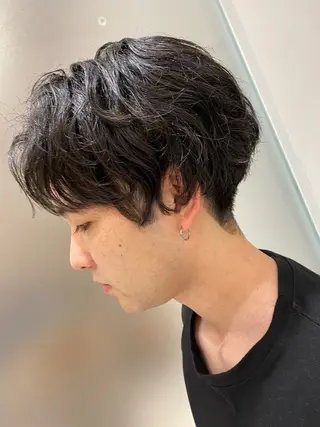 パーマ メンズ 福木 康助のヘアスタイル