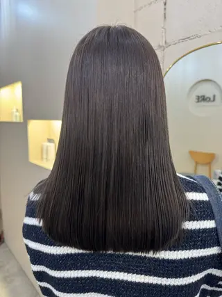 セミロング LoRE hair 四条河原町　西尾友里のヘアスタイル