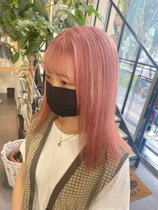 セミロング カラー ヘアアレンジ TSUNA 🌙 Lim 五反田のマツエク・マツパデザイン