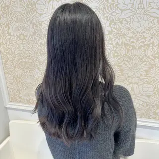 セミロング カラー 髪質改善カラー💎 オオネヨシナリのヘアスタイル