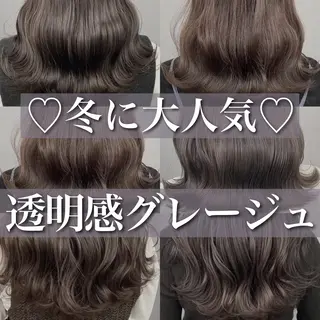 ミディアム グレージュ 透明感 ブリーチなし田島晃汰のヘアスタイル