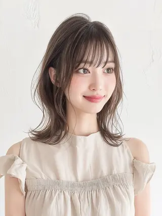 ミディアム ♦️髪質改善♦️ 【CHERIM】福島のヘアスタイル