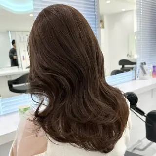 ロング カラー ヘアアレンジ 🫧モテる💗ダメー ジレスハイトーン🫧のヘアスタイル