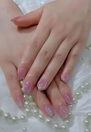 ネイル ネイルサロンAiri 長さ出し·シンプルのネイルデザイン