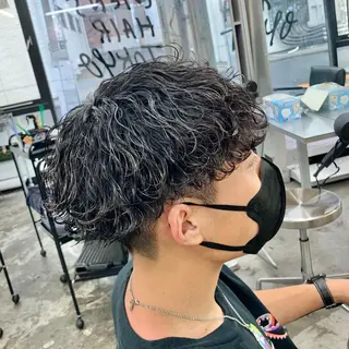 ショート パーマ メンズ メンズ特化美容師/ 藤戸 椋のヘアスタイル