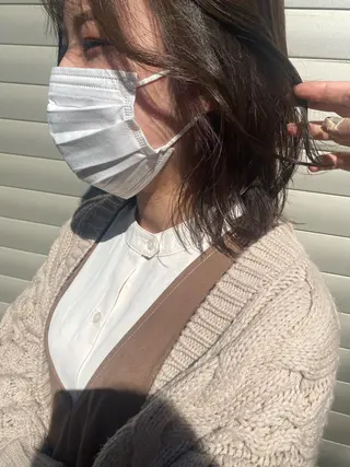 ミディアム カラー お任せヘア☘️☘️ 及川渚のヘアスタイル