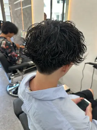 パーマ メンズ メッシュパーマ支持率 ◎大宮/隼也のヘアスタイル